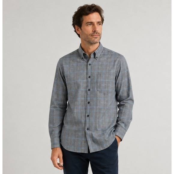 Brooks Brothers Other - Brooks Brothers Country Club Button Down Shirt Small Saxxon Wool Blend Plaid